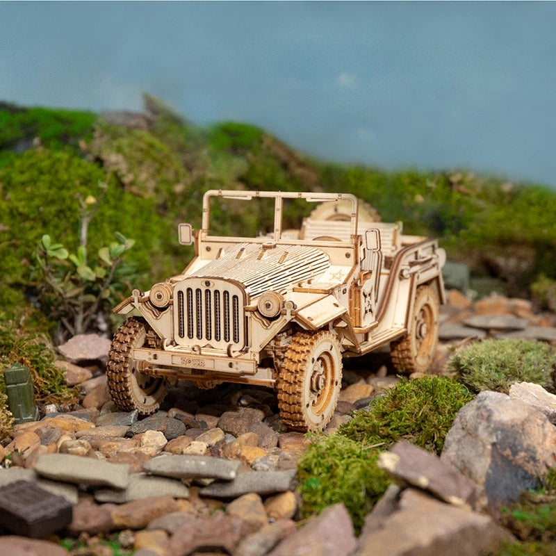 Army Jeep Model- 3D Wooden Puzzle