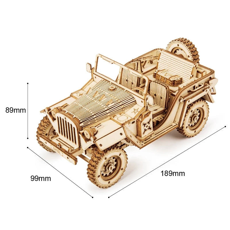 Army Jeep Model- 3D Wooden Puzzle