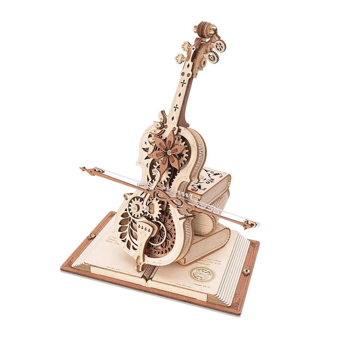 Magic Cello Music Box 3D Wooden Puzzle