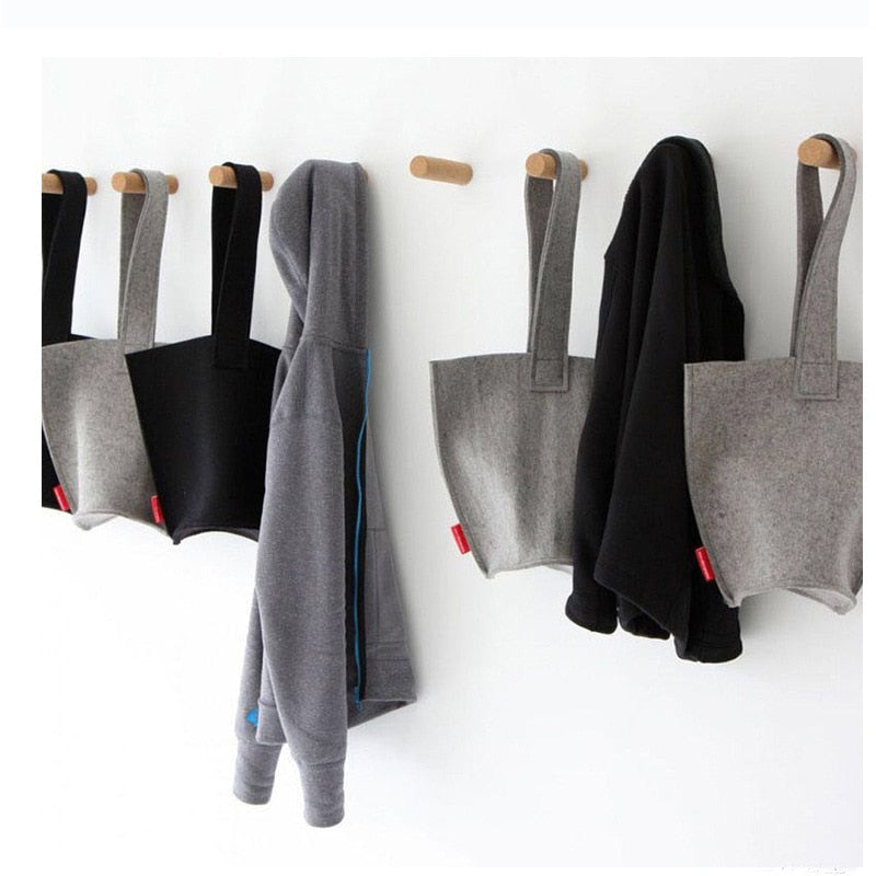 WOODEN CLOTHES HANGER WALL MOUNTED - Wooden and Modern