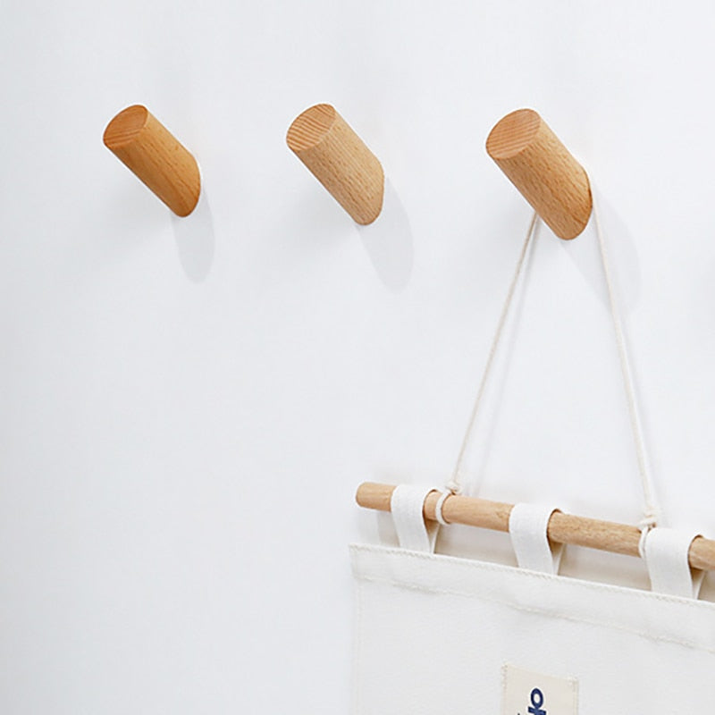 WOODEN CLOTHES HANGER WALL MOUNTED - Wooden and Modern